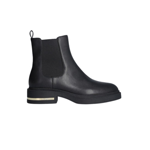 Stivaletto Donna con inserto logato effetto metallizzato Nero Liu Jo- Francavilla Moda